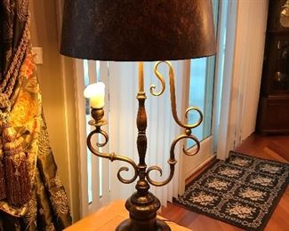 Lamp w/ candle, 39.5"H,  Was $34, Now $19