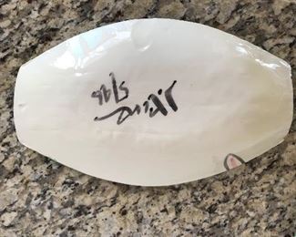 Jim Rice signature on plate