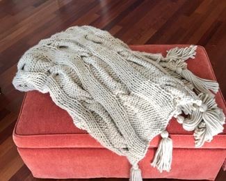 Knitted throw, $10