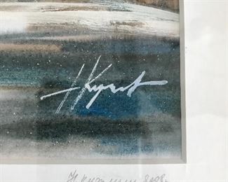 Signature on print