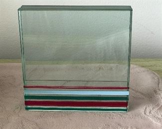 Glass frame, 5" x 5", $5