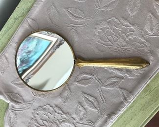 Antique art deco hand mirror, 15"L, was $15, NOW $7