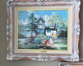 Pangbourne of Thames by Marty Bell,  27.5" W x 23" H, was $115, NOW $85