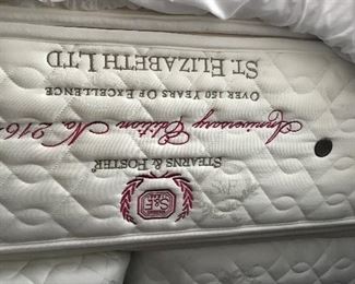 Stearns & Foster Anniversary Edition King mattress w/ frame, was $375, NOW $200
