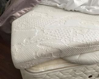 King memory foam mattress,  $75