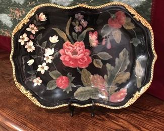 Raymond Waites, Bali, Floral Platter, 20",  $25