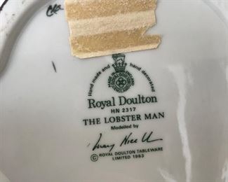 Stamp on bottom of The Lobster Man