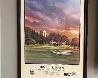 103rd US Open, Olympia Field Country Club, 2003, 32.5" x 22",  was $40, NOW $25