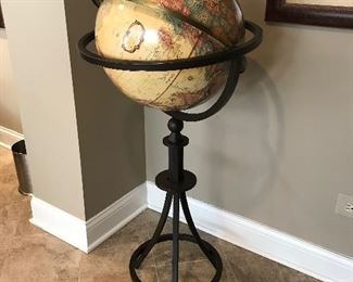 Globe on floor stand, 46"H x 21"D, $120 (No further discounts available on this item)
