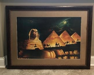 Egyptian Pyramid pic, 42"W x 32"H,  was $50, NOW $25