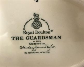 Bottom stamp of Guardsman mug