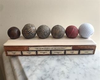 The development of the golf ball, 10"W,  $12