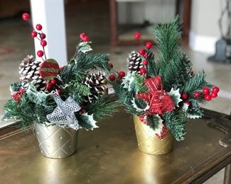 Holiday Centerpieces, was $5 each, NOW $5 for both