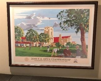 2003 US Open Golf Championship, 33.5"W x 26"H,  was $40, NOW $20