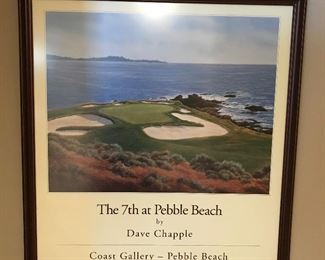 The 7th at Pebble Beach, 26 x 27.5"H, was $55, NOW $30