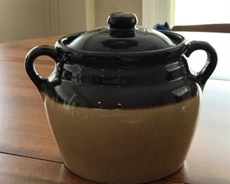 Bean crock pot, 7.5"H x 9"W,  $14