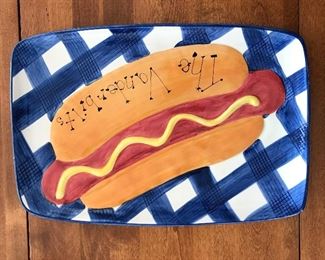 Hot dog platter,  18.5" x12",  was $12, NOW $6