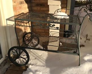 Outdoor bar cart, $95
