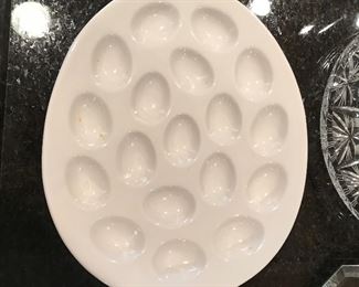 Ceramic deviled egg plate, 12"L, was $6, NOW $3