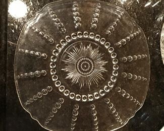 Round glass plate, 11", was $4, NOW $2