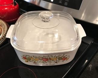 Corning ware baking dish w/ lid, 10 x 10",   was $15, NOW $7.50