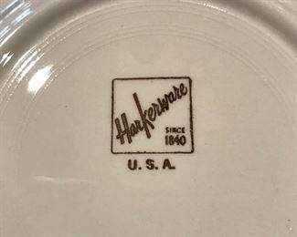 Stamp on back of Harkerware plates