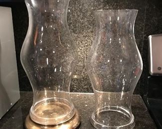 Hurricane candle holder + Hurrican glass,  was $10, NOW $5