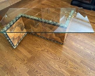 Arts & Craft glass top table, originally $1500, our price, was $399, NOW $299