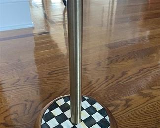 Mackenzie Childs Courtly Check Paper Towel Holder, $75