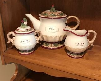 Teapot 8", sugar & creamer,  Was $20, NOW $10