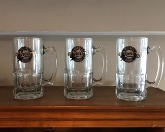 Large Cheers Memphis glass mugs,  8"H, was $4 each, NOW $2 each