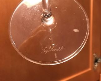 Signature on wine glass