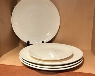 4 white dinner plates and a dessert plate,  was $4, NOW $2