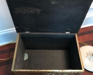 Inside brass box