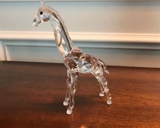 Swarovski Crystal Baby Giraffe Figurine Retired 2005, $75