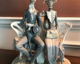 Lladro Lover's In The Park, 11.25"H x 10"W, $249