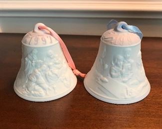 Lladro CHristmas bells, 1997, 1998, was $6 each, NOW $3 each