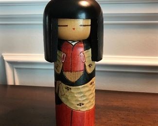 Japanese KOKESHI Wooden Doll, 6.5"H, $20