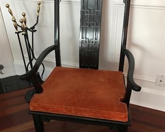Pair of Century Black arm chairs, was $125 each, NOW $75