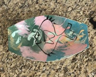 Jim Rice rectangle fish plate, was $25, NOW $14