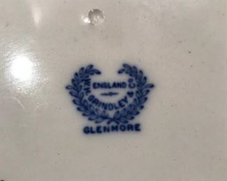 Stamp on back of "Glenmore" dish