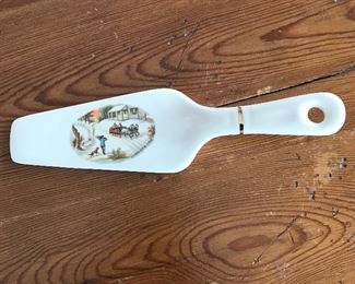 Currier & Ives pie server, was $4, NOW $2
