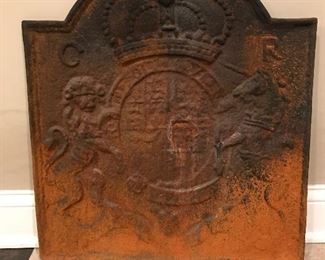 Heavy cast iron plaque, 21.5"W x 23.5"H, Was $300, NOW  $250