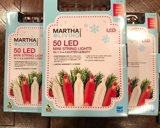 50 LED red/warm white lights x3,  $3 each