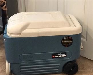 Igloo Maxcold cooler on wheels, $20