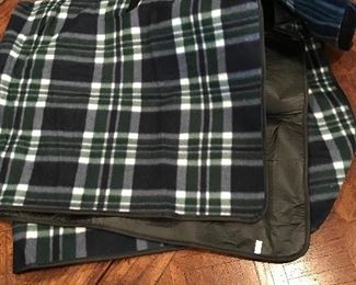 Flannel blanket w/ vinyl backing, 45" x 50",  $5