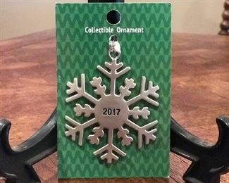 2017 snowflake ornament, was $3, NOW $1