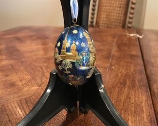 Russia(?) portrayed egg ornament,  $5
