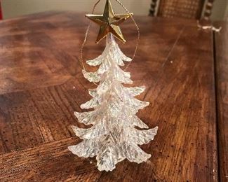 Glass Christmas tree, $4