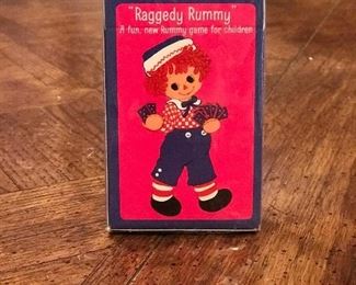 Raggedy Ann rummy cards, still in cellophane, was $8, NOW $4